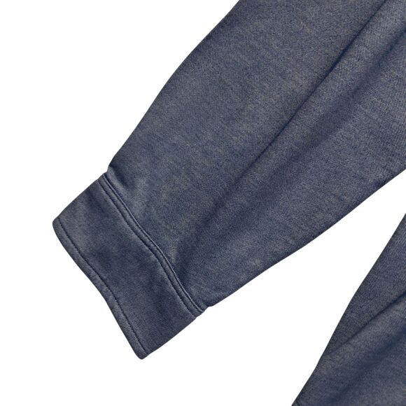 NWT J Crew Factory Shirt Men's XXL Blue Gray Performance Knit Oxford Button Down - Picture 4 of 12